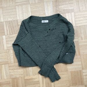 Hollister cropped sweater